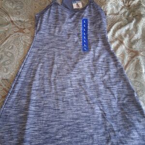 MPG Heathered Navy and White Women's Swim Coverup